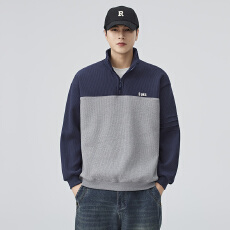 批发潮牌重磅360G立领半拉链卫衣男秋<b class='q'>冬</b>长袖上衣