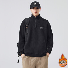 批发潮牌重磅480G立领半拉链卫衣男秋<b class='q'>冬</b>长袖上衣