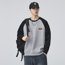 批发潮牌重磅360G圆领卫衣男秋冬长袖上衣