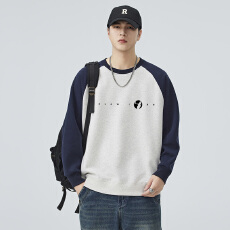 批发潮牌重磅360G圆领卫衣男秋冬长袖上衣