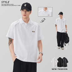 批发2026夏季<b class='q'>男装</b>翻领短袖polo衫