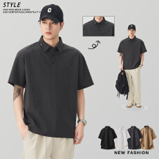 批发2026夏季男装<b class='q'>翻领</b>短袖polo衫