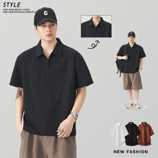 批发2026夏季男装<b class='q'>翻领</b>短袖polo衫