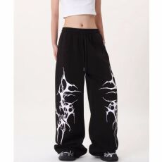 批发<b class='q'>春</b>秋韩版抽绳街舞hiphop嘻哈休闲裤女爵士舞jazz长裤运动街头潮