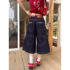 批发145小个子复古丹宁兰高腰牛仔<b class='q'>短裤</b><b class='q'>女</b>夏季直筒显瘦宽松阔腿热裤子