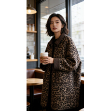 批发豹纹大衣才是冬日氛围感天花板！