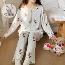 量大价优26年秋春季云朵棉花边开胸长袖套装直播高品双长仿棉开衫