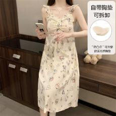 量大价优26年夏季云朵棉公主吊带睡裙少女中长裙直播高品可外穿