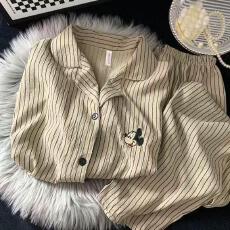 批发量大价优26年春季睡衣女新款云朵棉长袖小翻领家居服套装直播高品