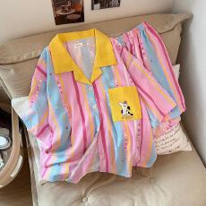 批发量大价优26年春季睡衣女新款云朵棉长袖小翻领家居服套装直播高品