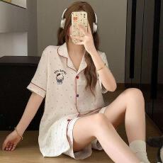 批发量大价优26年春季睡衣女新款云朵棉长袖小翻领家居服套装直播高品