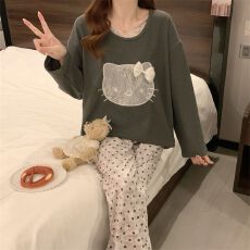 批发量大价优德绒春秋季2026新款可爱卡通长袖甜美家居<b class='q'>服</b>春天直播高品