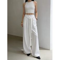 批发2026新款高腰百搭拖地阔腿裤女<b class='q'>春</b>夏新款宽松显瘦设计感直筒长裤子