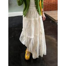 批发法式浪漫风重工刺绣<b class='q'>网纱</b>半身裙女2026春夏百搭显瘦蕾丝a字<b class='q'>长裙</b>子