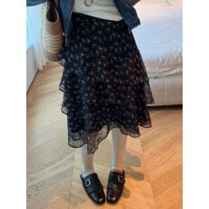 批发法式复古温柔风高级感碎花半身裙女2026春夏新款显瘦气质中<b class='q'>长</b><b class='q'>裙子</b>