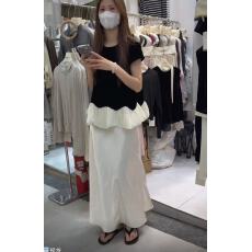 批发高级感时尚套装裙女2026<b class='q'>夏</b>季洋气显瘦设计感拼接T恤半身裙两件套