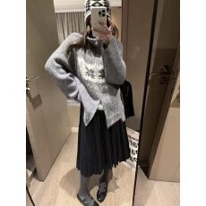 批发高腰垂感百褶<b class='q'>半身裙</b><b class='q'>女</b>2026秋季新款松紧腰中款A字显瘦百搭褶子裙