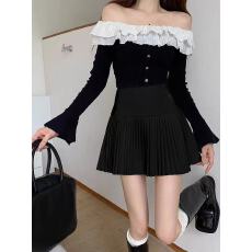 批发白色风琴<b class='q'>百褶</b>裙女春秋2025新款高腰显瘦仙女纯欲风a字短裙<b class='q'>半身裙</b>