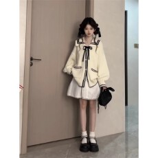 批发奶系减龄韩版洋气毛衣今年流行的爆款女装新款<b class='q'>外套</b>独特巨好看<b class='q'>上衣</b>