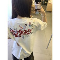 批发已出货 纯棉240克原版刺绣品质升级2026夏季新款<b class='q'>花朵</b>字母设计上衣