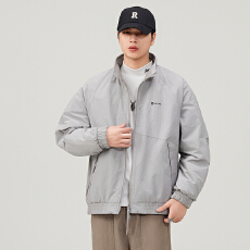 批发高级感摇粒绒两面穿立领夹克男<b class='q'>冬</b>季复古多口袋保暖外套