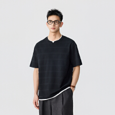 老钱风圆领针织短袖男士春夏款   含税价格:67.8