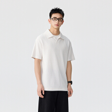 老钱风假两件polo衫t恤男高级感宽松上衣含税价格:62.1