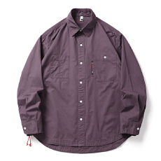 批发黑舰队<b class='q'>日系</b><b class='q'>复古</b>工装翻领衬衫男士潮牌春秋百搭宽松休闲长袖上衣