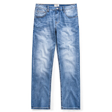 批发2025年<b class='q'>春</b>秋新款美式潮流复古牛仔裤男士简约蓝色修身小直筒长裤潮