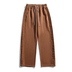 批发黑舰队<b class='q'>日系</b><b class='q'>复古</b>重磅水洗针织休闲卫裤男士百搭宽松直筒长裤