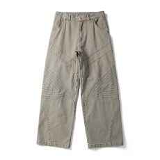 批发黑舰队秋季新款美式<b class='q'>潮牌</b>复古直筒工装裤男秋季阔腿宽松长裤