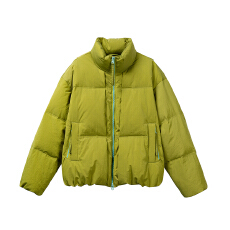 批发黑舰队巨好看的冬装<b class='q'>短</b>款立领羽绒服女冬季宽松加厚保暖羽绒衣外套