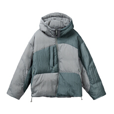 黑舰队设计师品牌/男女同款/ 蓬松90白鸭绒连帽保暖羽绒服潮