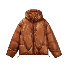 批发黑舰队冬装高倍充绒<b class='q'>羽绒服</b>冬季新款宽松加厚大码超轻白鸭绒外套