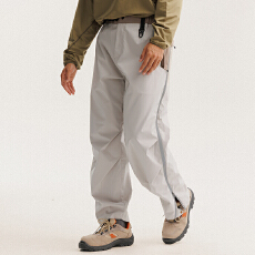 黑舰队美式重磅户外冲锋裤男女潮牌宽松阔腿直筒百搭运动休闲裤子