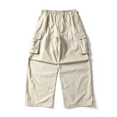 黑舰队秋季美式复古机能风伞兵工装裤抽绳休闲宽松直筒长裤