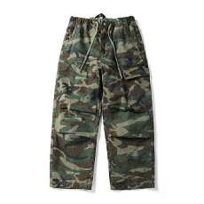 批发黑舰队秋季美式重磅迷彩工装裤男<b class='q'>日系</b><b class='q'>复古</b>宽松阔腿直筒裤休闲长裤