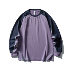 批发黑舰队户外防晒吸湿速干运动<b class='q'>长袖</b><b class='q'>T</b><b class='q'>恤</b><b class='q'>男</b>春2026新款休闲撞色上衣