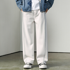 批发直筒休闲裤男士秋冬季2025新款加绒加厚裤子男款秋冬长裤