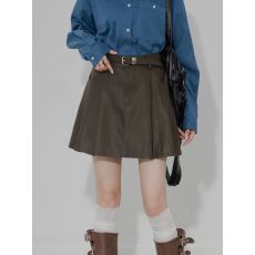 批发有货  优质PU皮裙百褶半身裙女秋冬高腰显瘦<b class='q'>百搭</b>A字包臀短裙