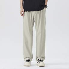 批发休闲裤<b class='q'>男士</b>宽松直筒冰丝超薄长裤子夏季薄款垂感小<b class='q'>西裤</b>子