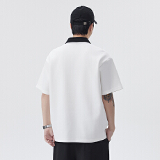 高端智感轻熟短袖Polo衫男士2026夏季新款撞色通勤简约休闲T恤男