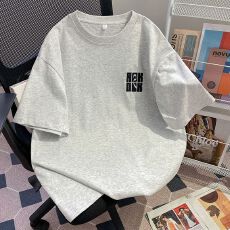 批发实拍 特价不减【32支双纱纯棉240g】2025夏季新款印花短袖宽松