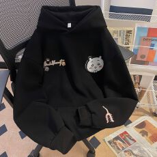 实拍 特价不减 原版刺绣 华棉纯棉复合银狐绒420克 卡通刺绣卫衣