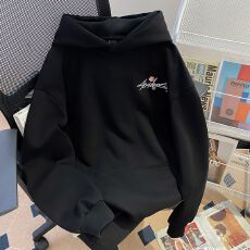 实拍 特价不减 原版刺绣 华棉纯棉复合银狐绒420克 美式刺绣卫衣