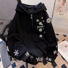 批发实拍 特价 原版刺绣 薄款/加绒【华棉纯棉复合】加绒开衫情侣<b class='q'>卫衣</b>