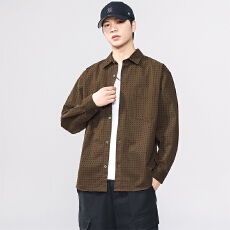 批发浪迹者2025新款长袖衬衣潮牌日系男装