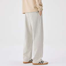 批发浪迹者2025新款男装潮牌休闲直筒裤