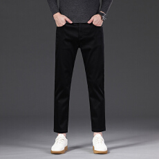 批发2025年爆款春秋男士牛仔裤九分裤直筒修身百搭<b class='q'>商务</b>潮流高端气质裤