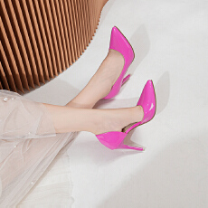 批发WX品牌2025时尚新款性感超高跟百搭内空单鞋尺码35-44款号